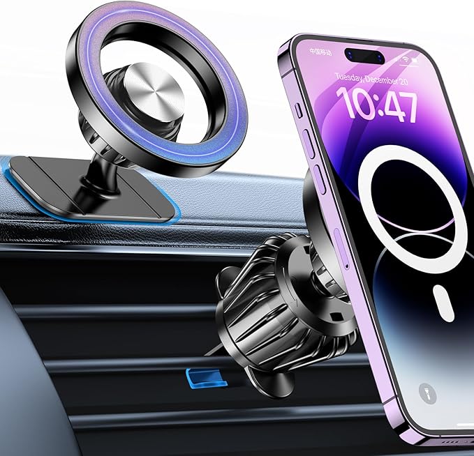 Magnetic Phone Car Mount with 20 Strong Magnets
