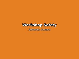 Modern safety equipment in professional workshop with protective gear and smart technologies - guide for DIYers